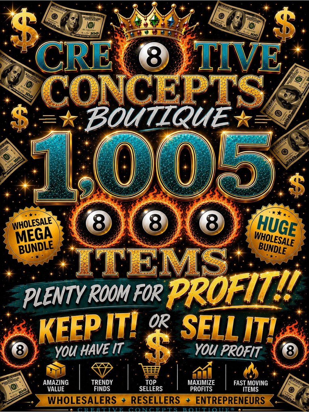 🔥 1,005 ITEM MEGA WHOLESALE BUNDLE 🔥
